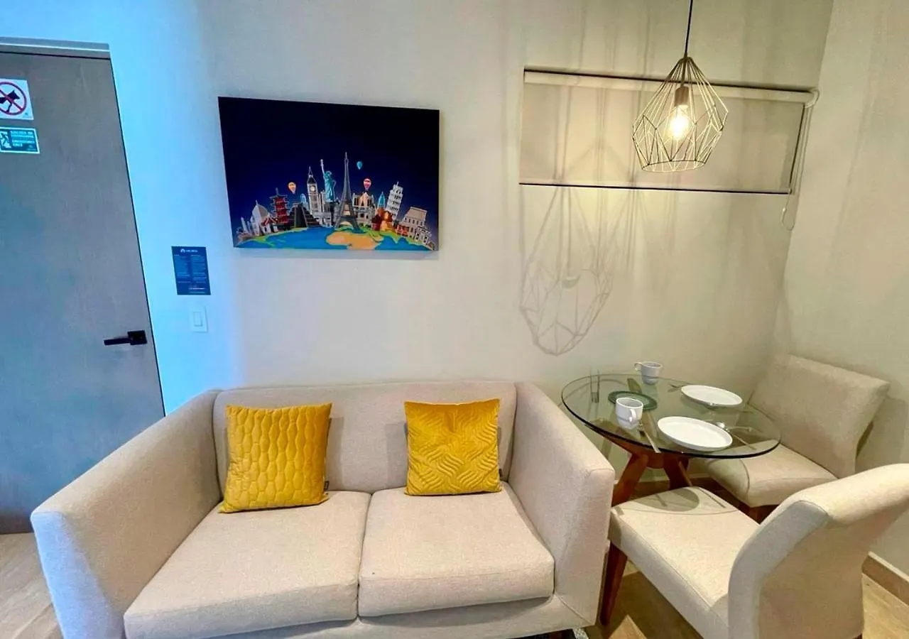 Apartment Walking Steps To Beach Gym Jacuzzi And Ocean View Musa Playa del Carmen